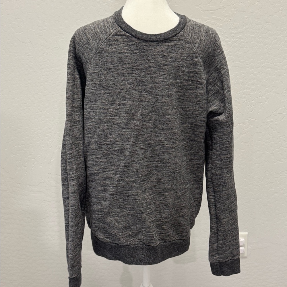 Everlane Gray Crewneck Sweater with Ribbed Details